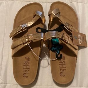 COPY - Target- Maj Love- metallic rose gold sandals